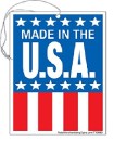 made in the usa price tag small tiny tag with hole and string